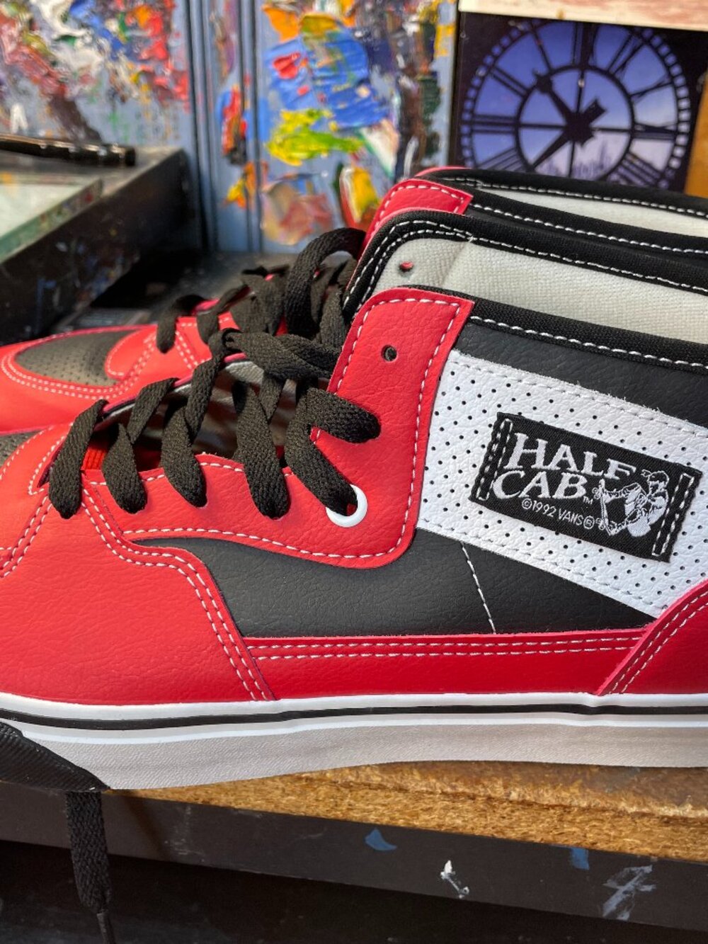 Vans Half Cab Decon Moto Jacket Red Sz US 11.5 Men New Sneaker VN000EATCJG